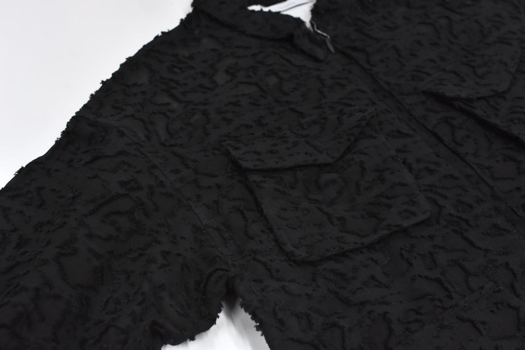 THE JEAN PIERRE / Grunge Jacquard Shirt - BLACK