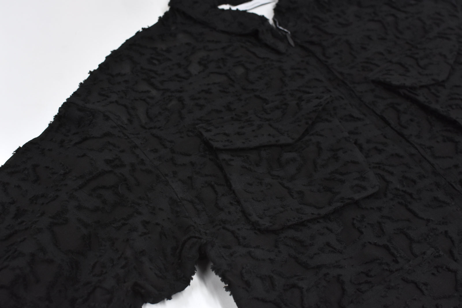 THE JEAN PIERRE / Grunge Jacquard Shirt - BLACK