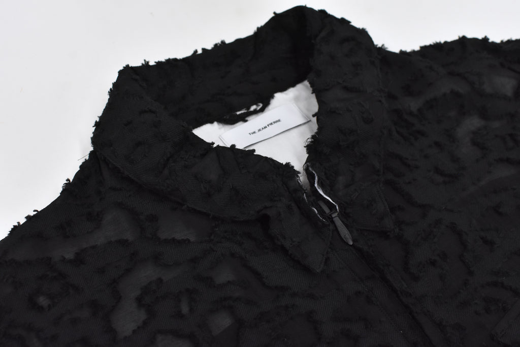 THE JEAN PIERRE / Grunge Jacquard Shirt - BLACK