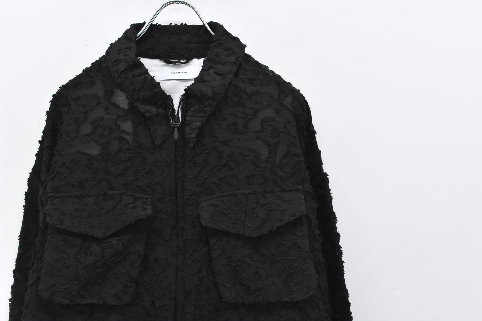 THE JEAN PIERRE / Grunge Jacquard Shirt - BLACK
