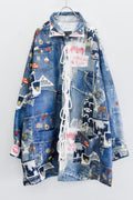 BODYSONG. / TROMPE L'OEIL DENIM PATTERN SHJ JUV - BLUE