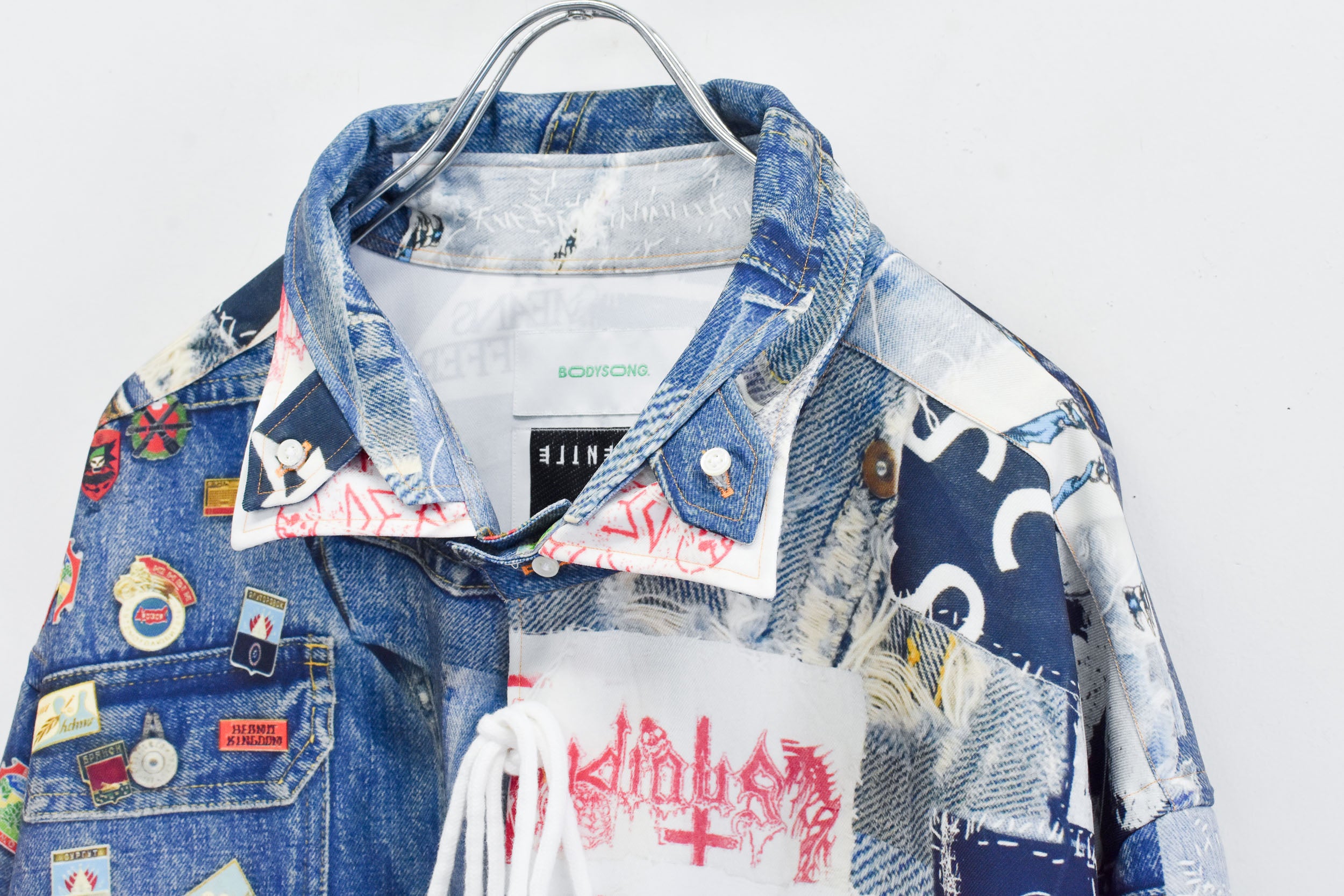 BODYSONG. / TROMPE L'OEIL DENIM PATTERN SHJ JUV - BLUE