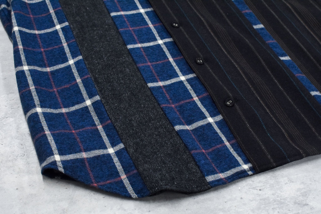 STOF / MIX STRIPE SHIRTS - BLACK