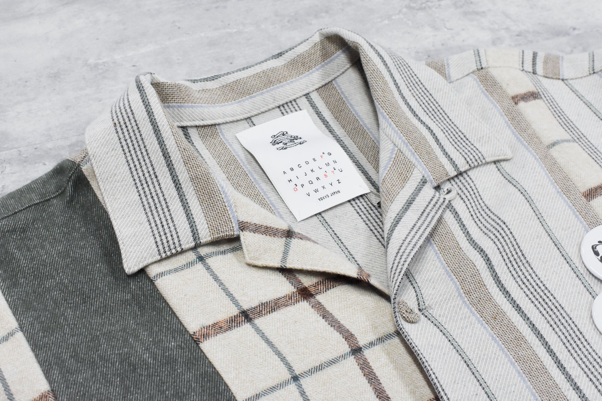 STOF / MIX STRIPE SHIRTS - BEIGE