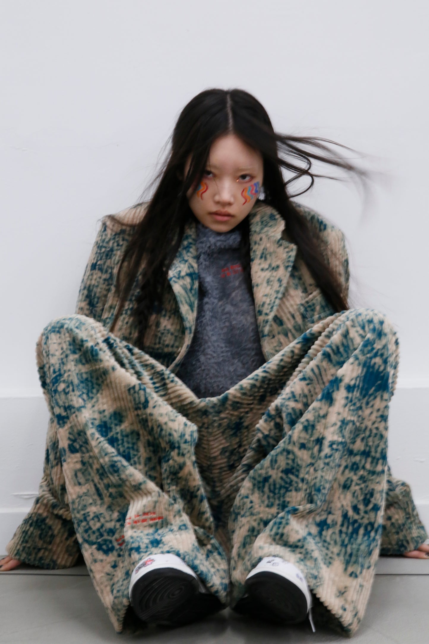 BODYSONG. / 先行予約 LARGEST SIZE TIE-DYE BLEACH TROUSERS - GREEN