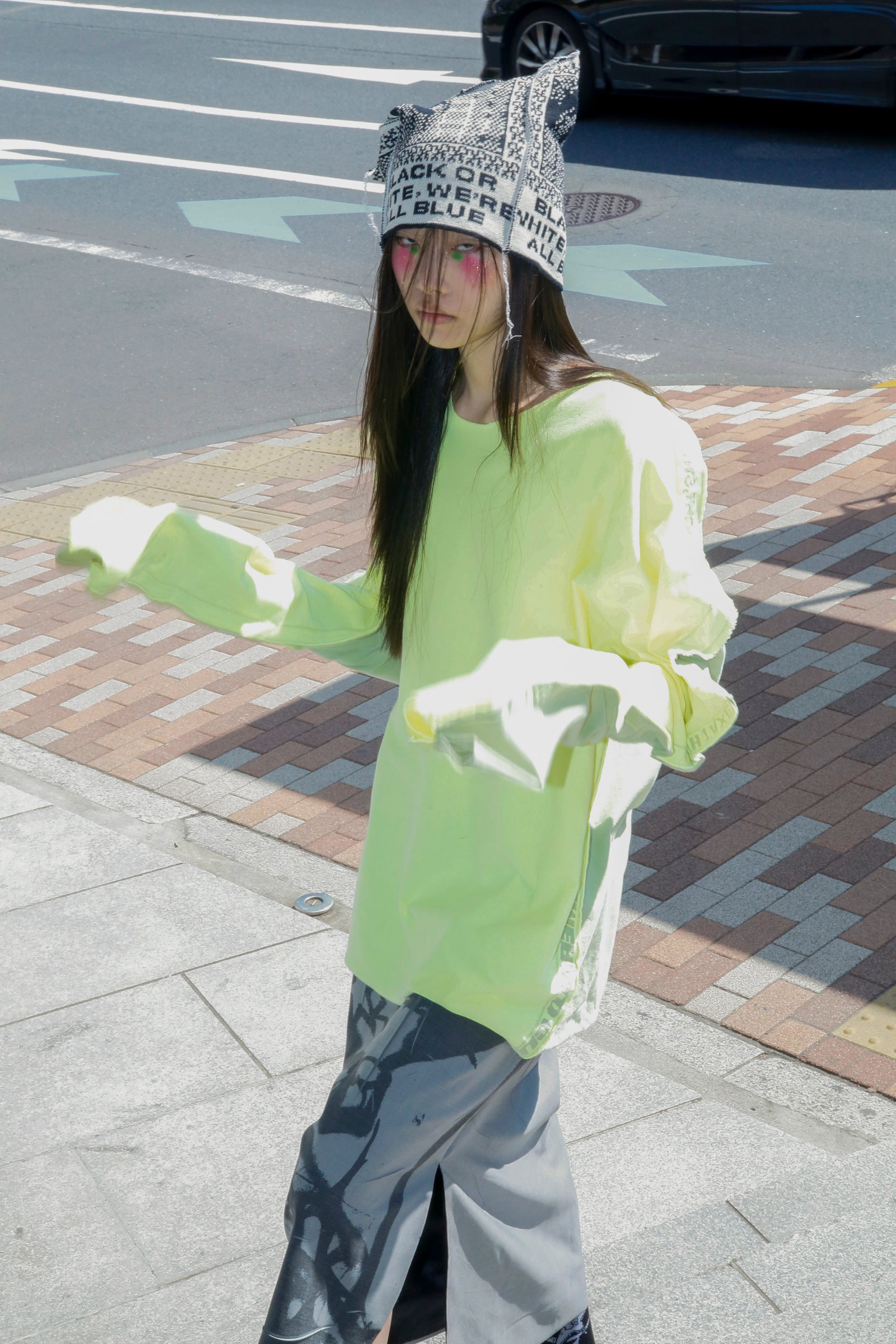 BODYSONG. / KNIT HAT CHARACTERS COLLECTION - WHITE EYE
