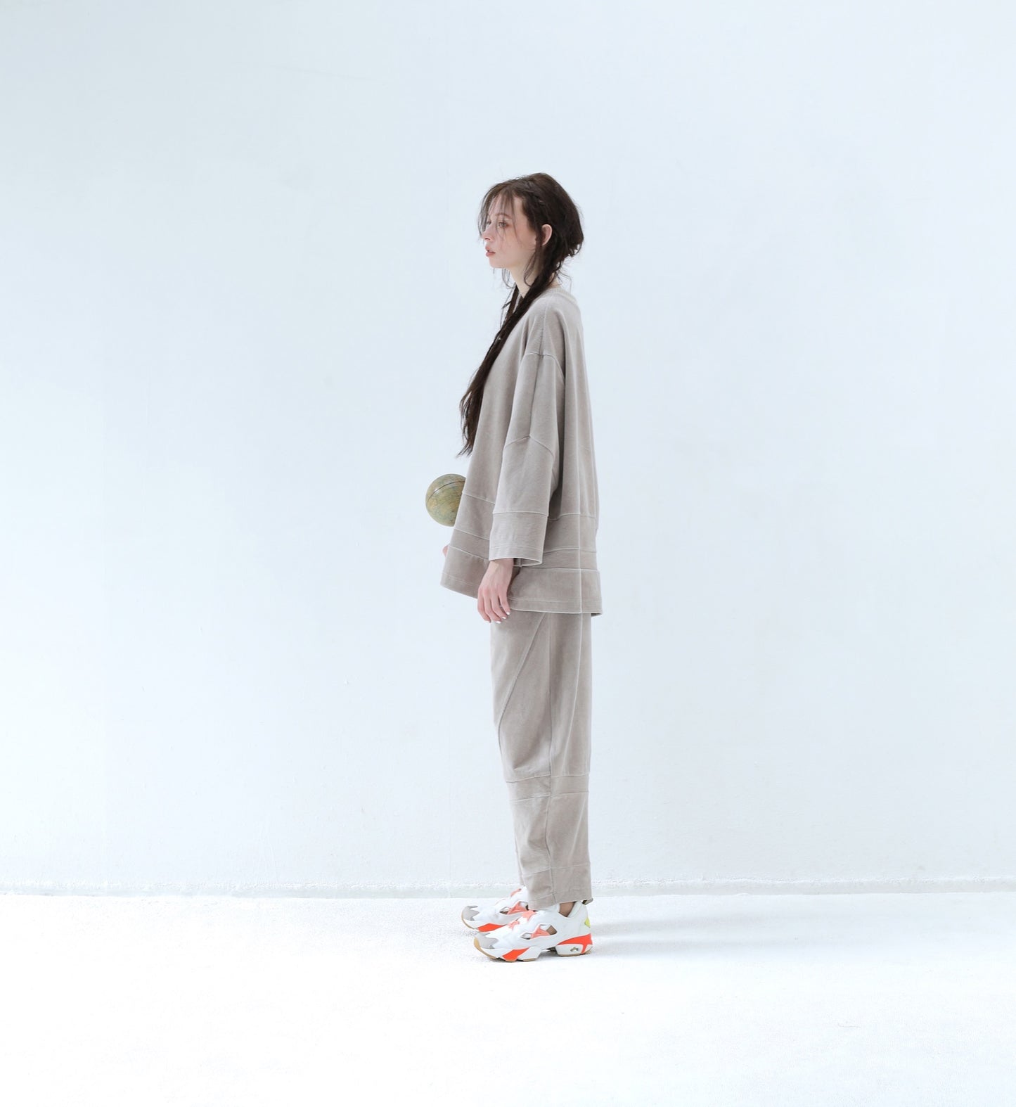 BEDSIDEDRAMA / 先行予約  Pattern Switch Pullover - BEIGE