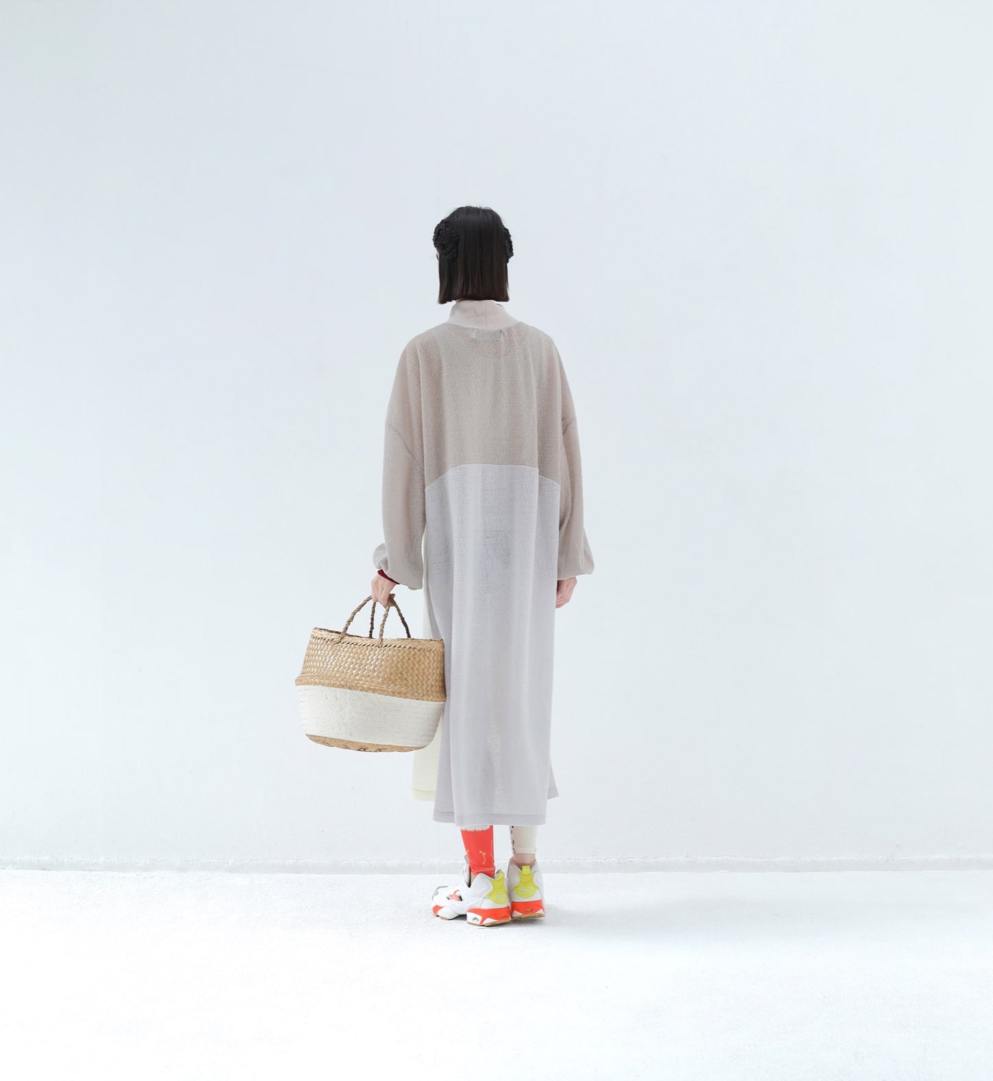 BEDSIDEDRAMA / 先行予約  Color Mix Dress Tee - BEIGE