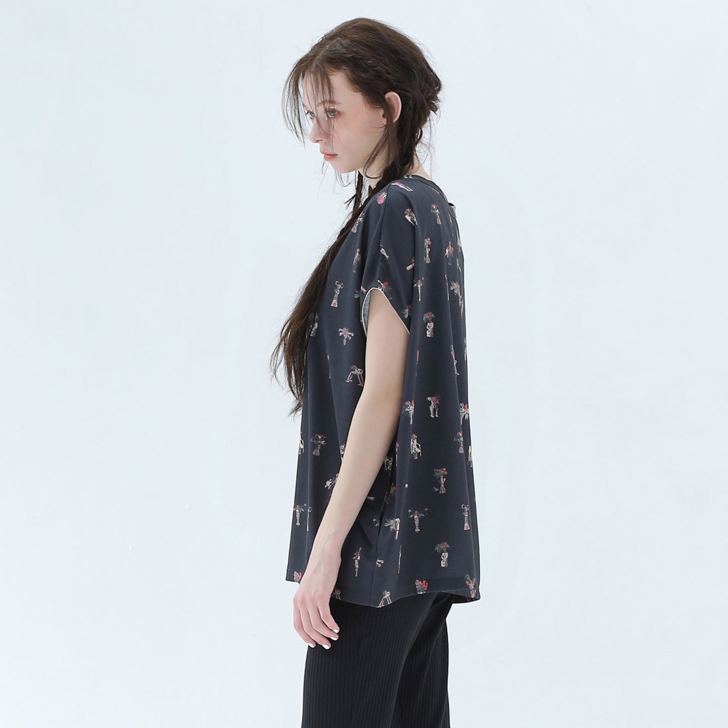BEDSIDEDRAMA / 先行予約 Star Relic Dress Tee - BLACK