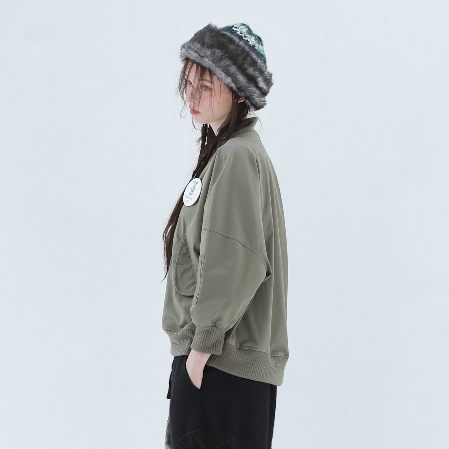 BEDSIDEDRAMA / 先行予約 MA-1 Pullover - KHAKI