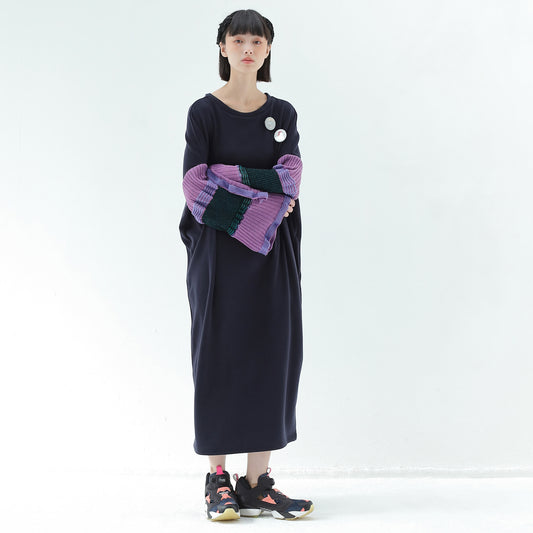 BEDSIDEDRAMA / 先行予約 Drift Sleeve Dress - NAVY