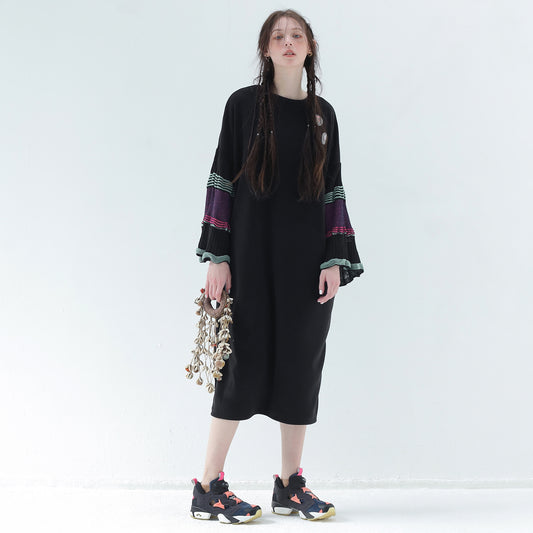 BEDSIDEDRAMA / 先行予約 Drift Sleeve Dress - BLACK