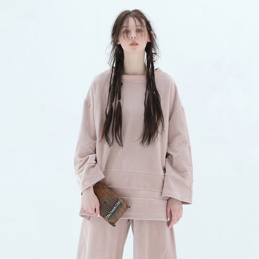 BEDSIDEDRAMA / 先行予約 Pattern Switch Pullover - PINK