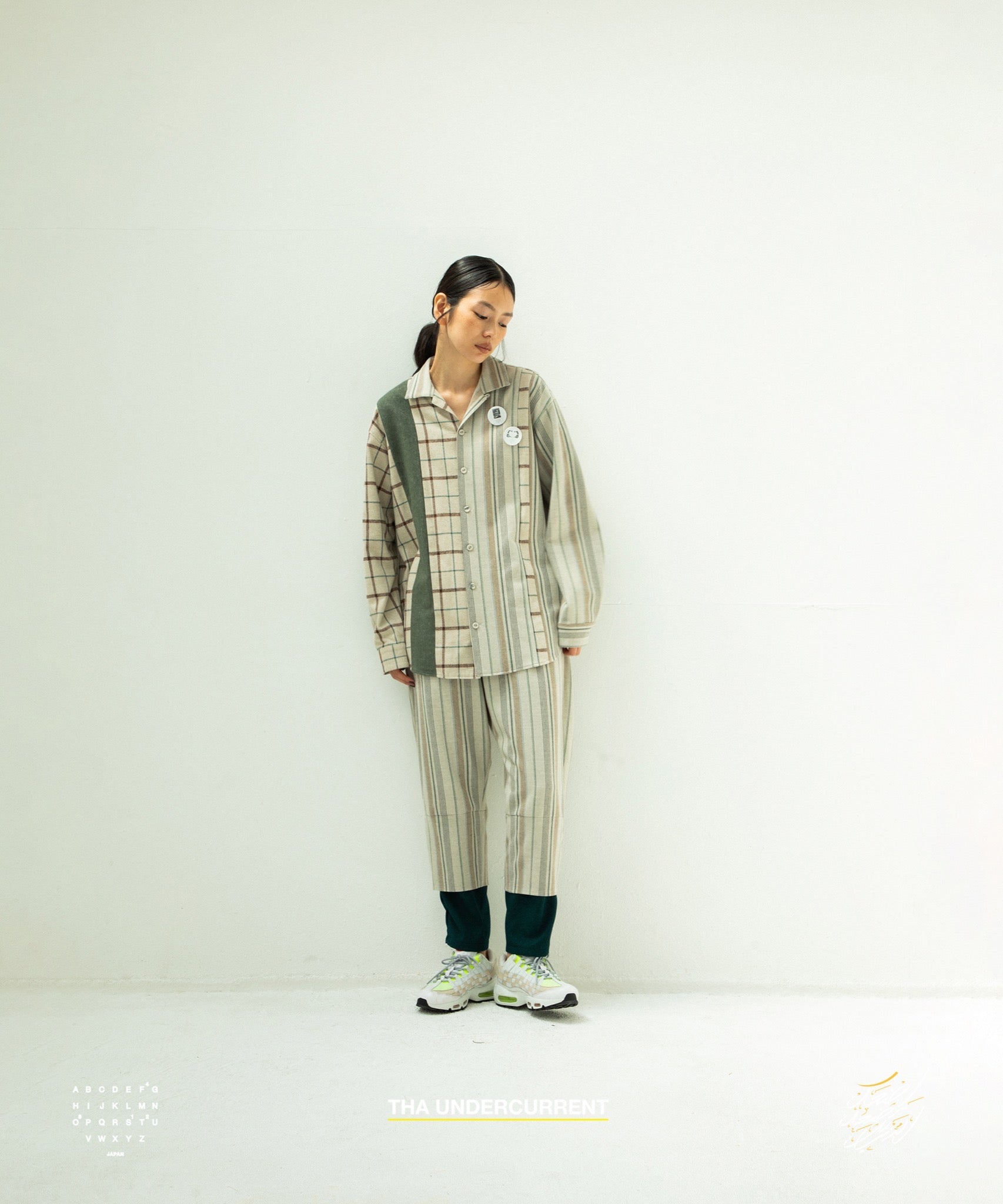STOF / MIX STRIPE SHIRTS - BEIGE