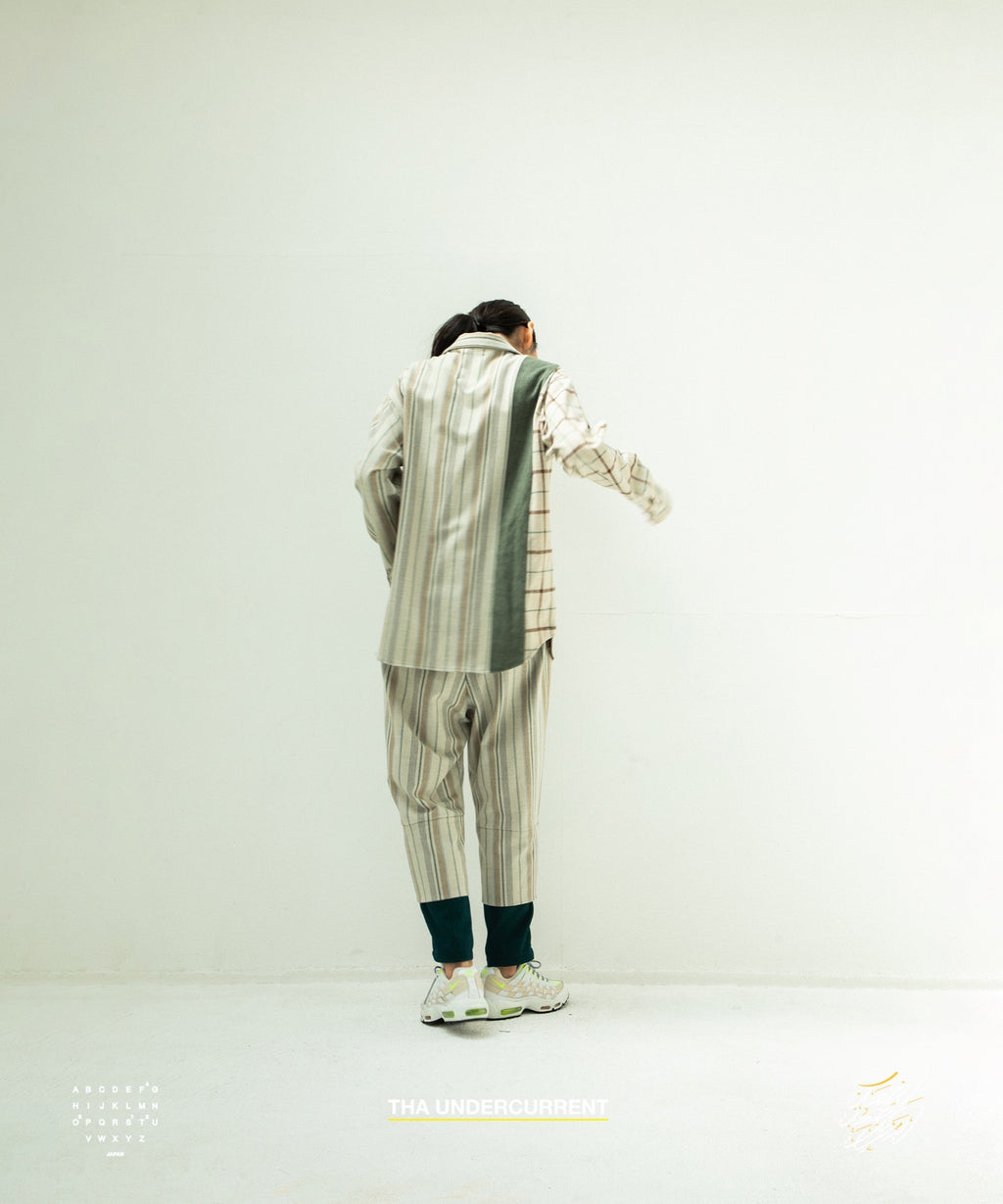 STOF / MIX STRIPE SHIRTS - BEIGE