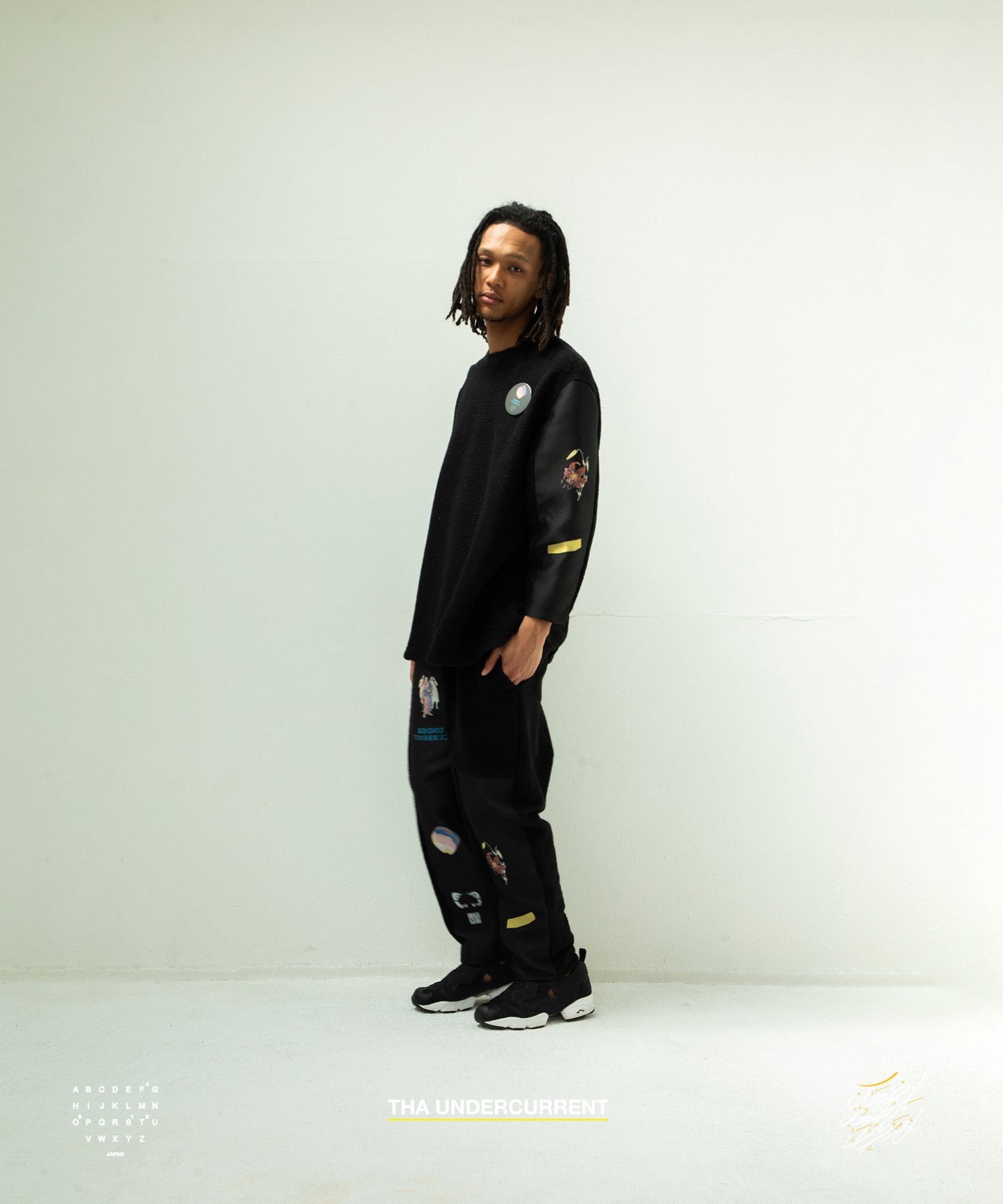 STOF / 先行予約 FLAGMENTS MIX PULLOVER - BLACK