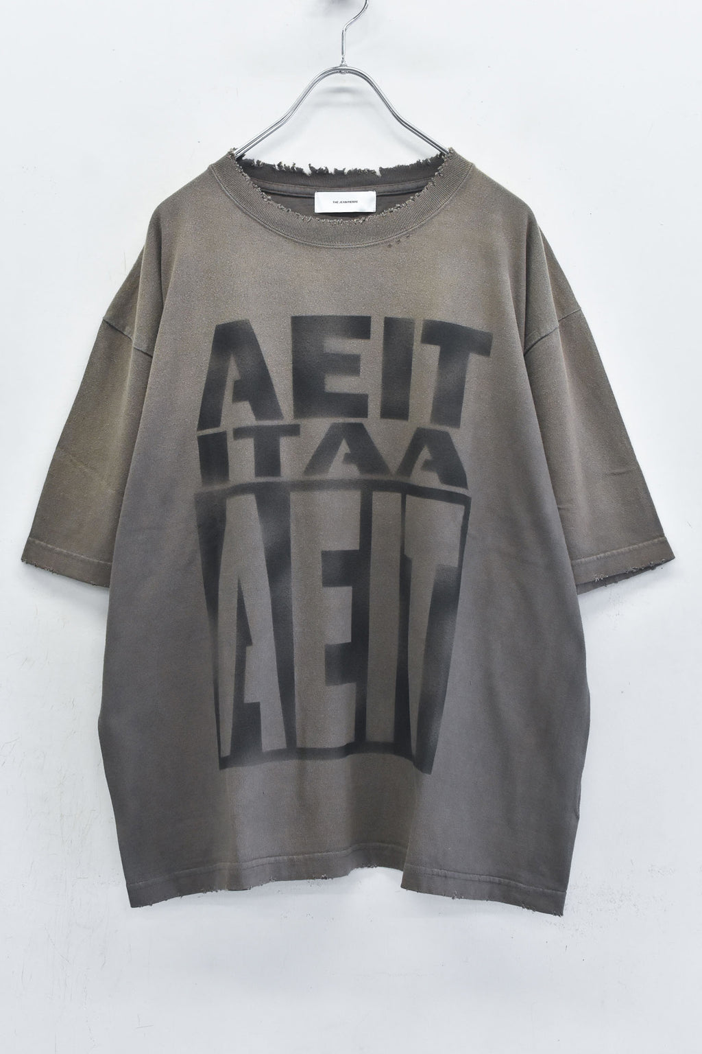 THE JEAN PIERRE / Pigmentdye AEIT Tee - DARK CHOCO