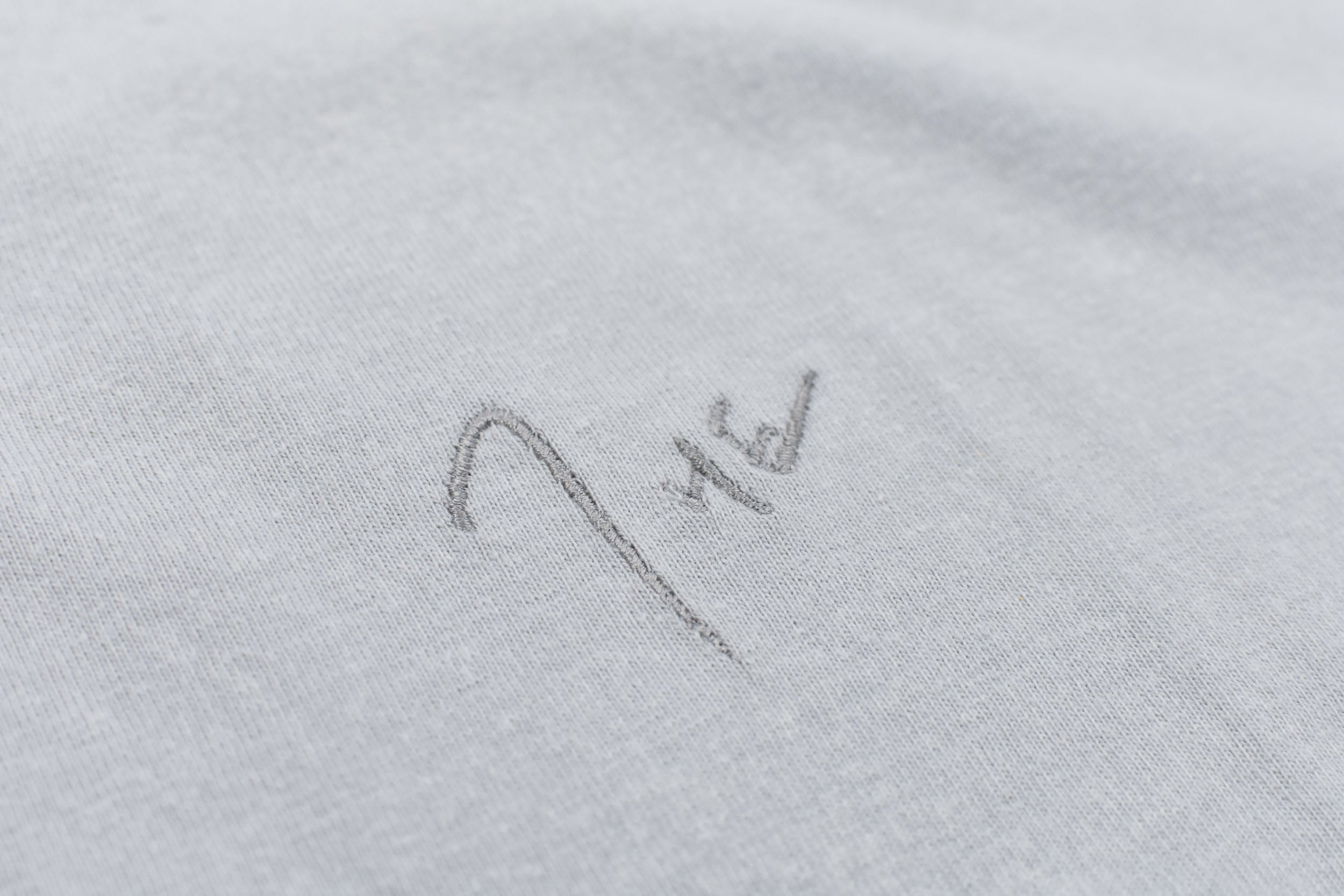THE JEAN PIERRE / Signature Pigment dye Grunge Destroy SS TEE - INK WHITE