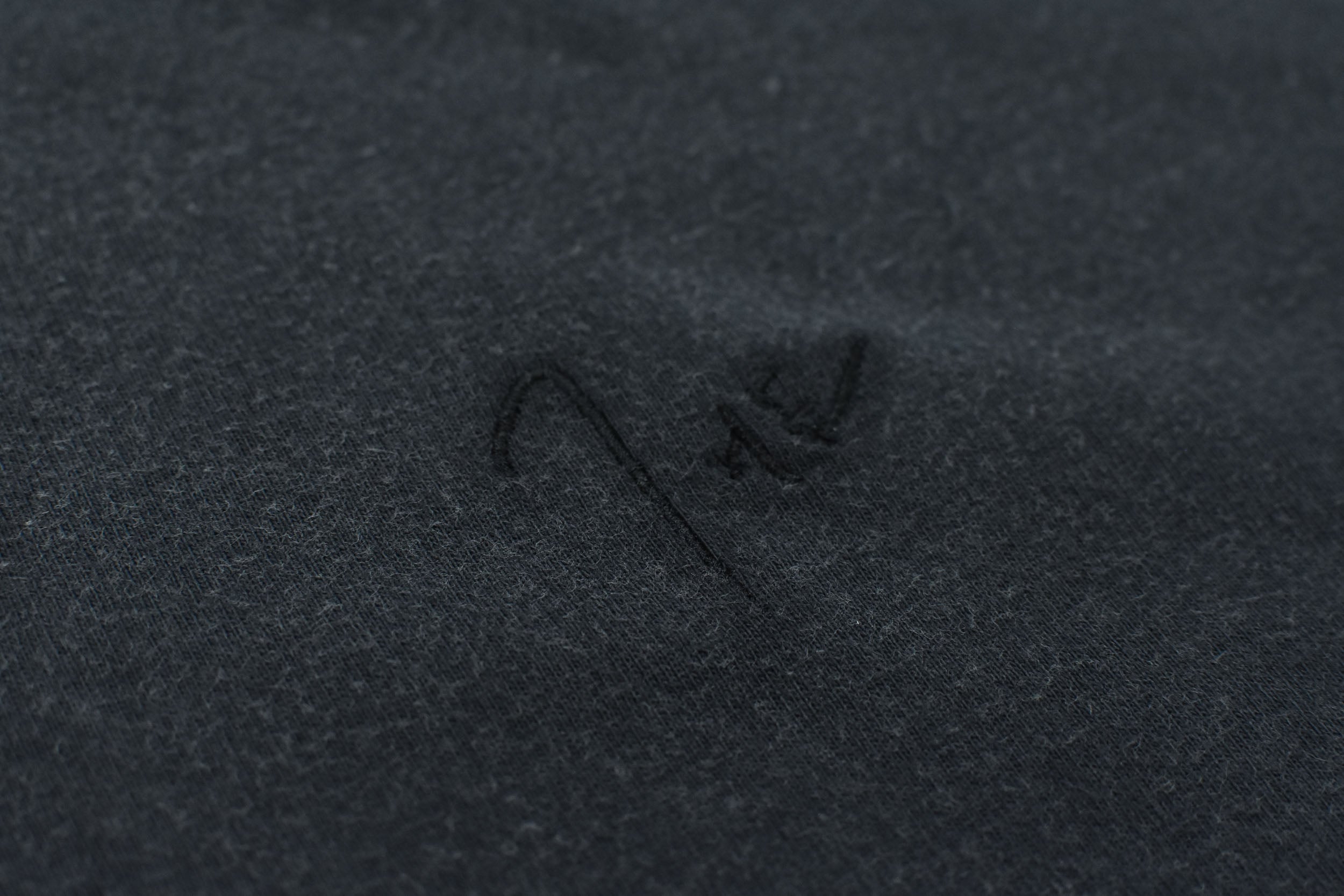 THE JEAN PIERRE / Signature Pigment dye Grunge Destroy SS TEE - FADE BLK