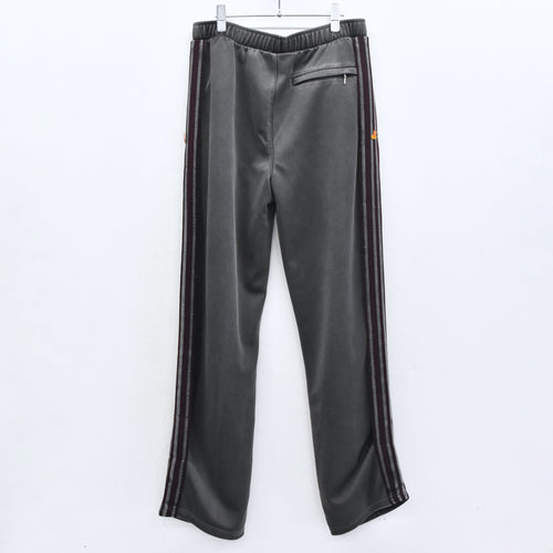 BODYSONG. / PIGMENT-DYED DISTRESSED TRACK TROUSERS - GREY