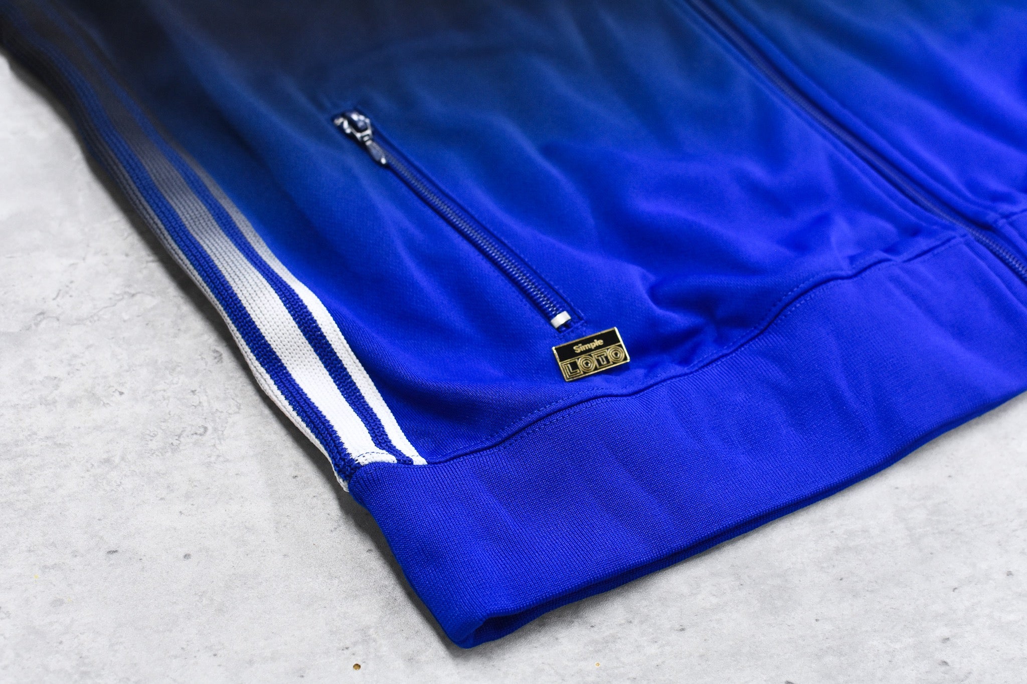 BODYSONG. / GRADIENT DYED TRACK JACKET 03 - BLUE