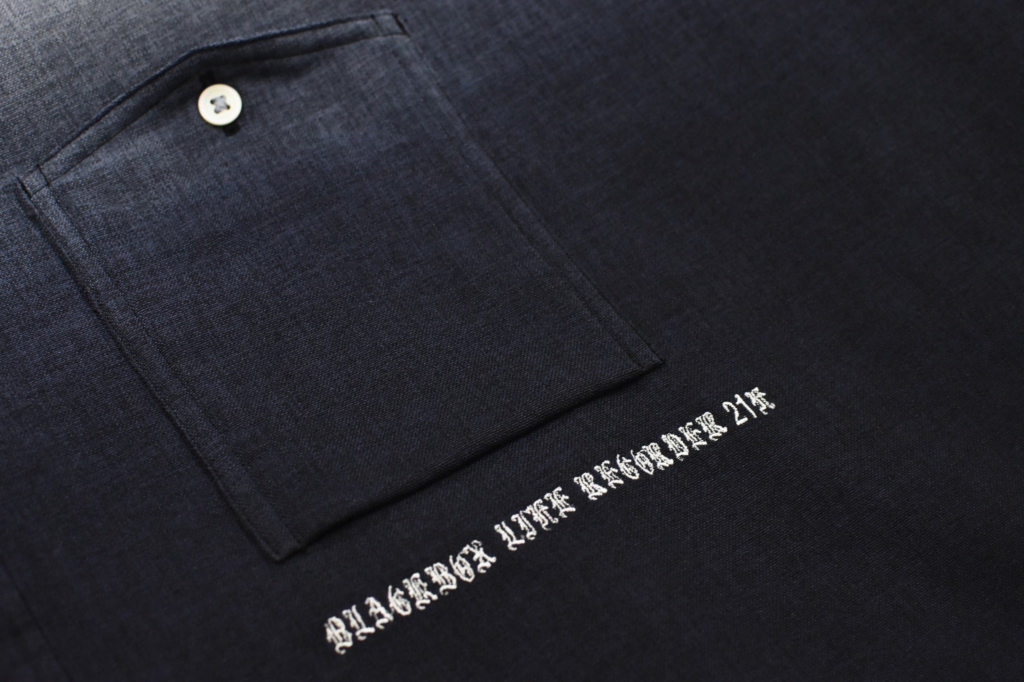 BODYSONG. / BEAUTIFUL GRADIENT DEFORMATION SHIRT - BLUE