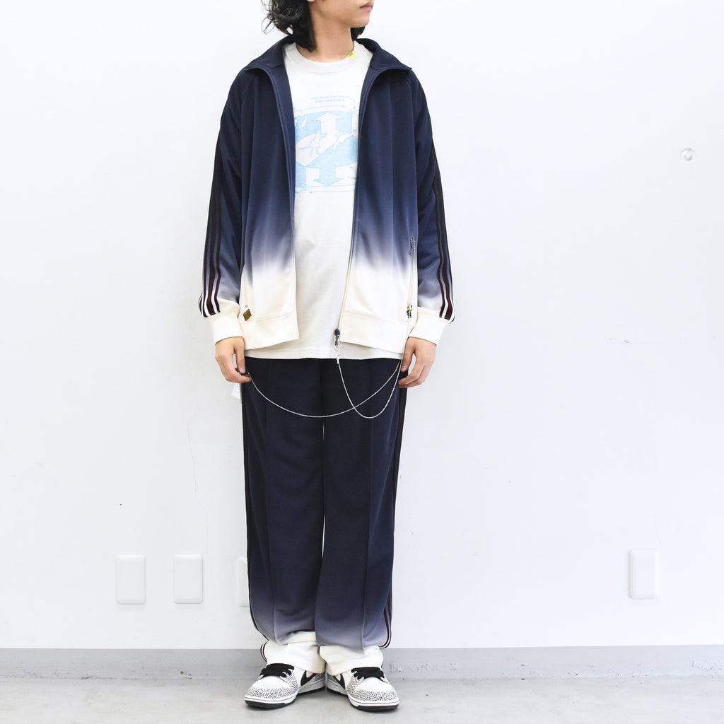 BODYSONG. / GRADIENT DYED TRACK TROUSERS 03 - WHITE