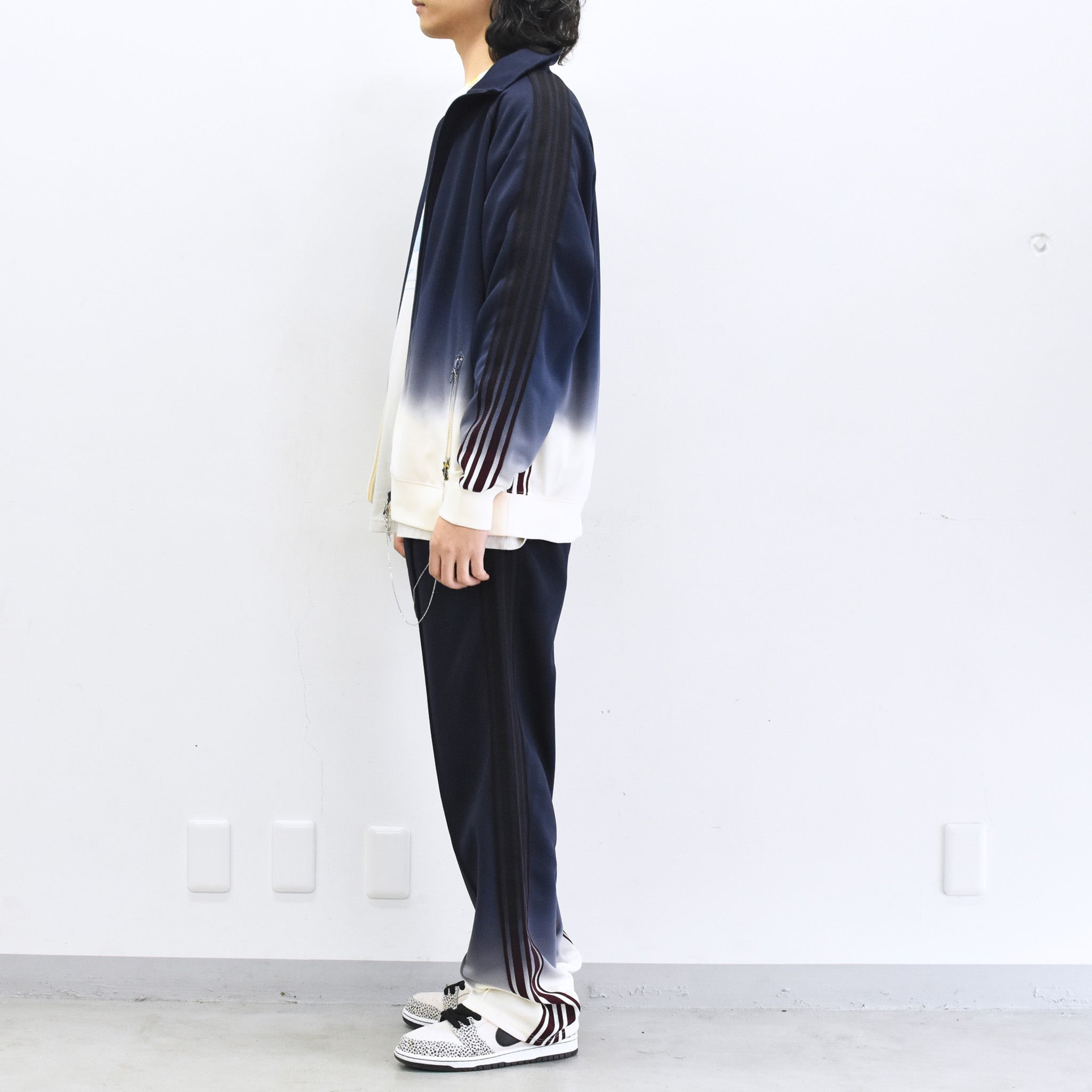 BODYSONG. / GRADIENT DYED TRACK TROUSERS 03 - WHITE