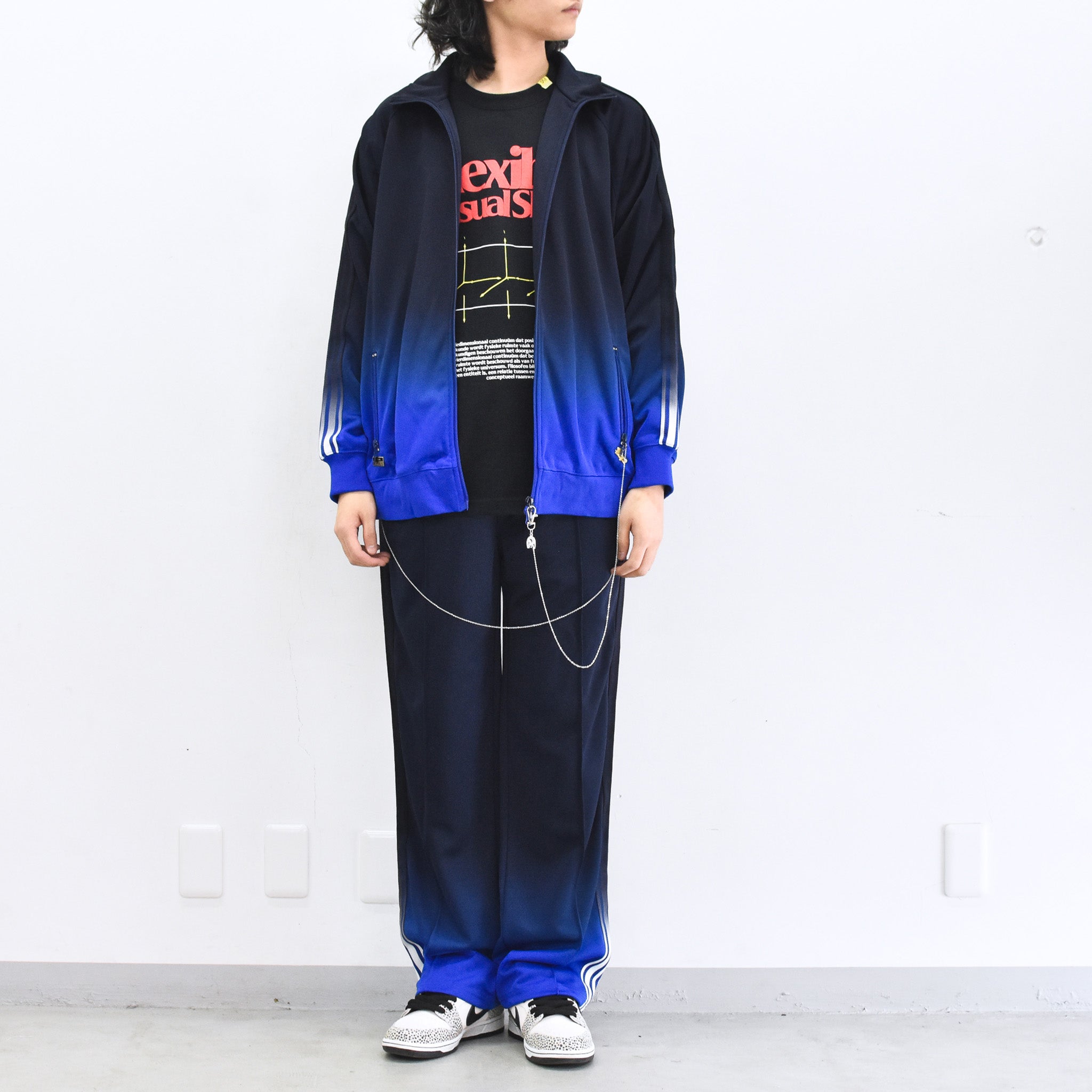 BODYSONG. / GRADIENT DYED TRACK JACKET 03 - BLUE