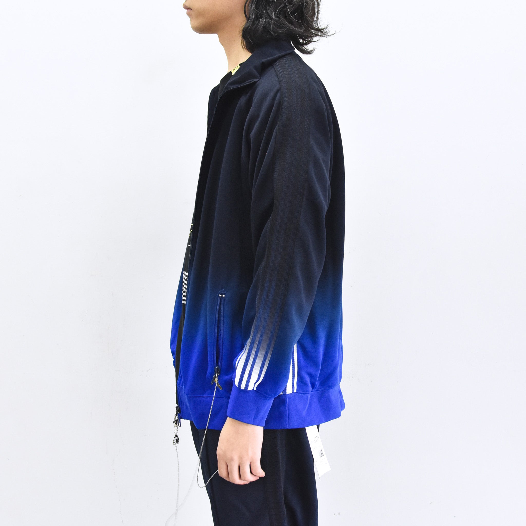 BODYSONG. / GRADIENT DYED TRACK JACKET 03 - BLUE