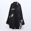 BODYSONG. / PATCHWORK MIL COAT MADE BY DISASSEMBLING AND RECONSTRUCTING A BUSINESS SUIT