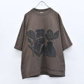 elephant TRIBAL fabrics / 凸凹Flower T - BROWN