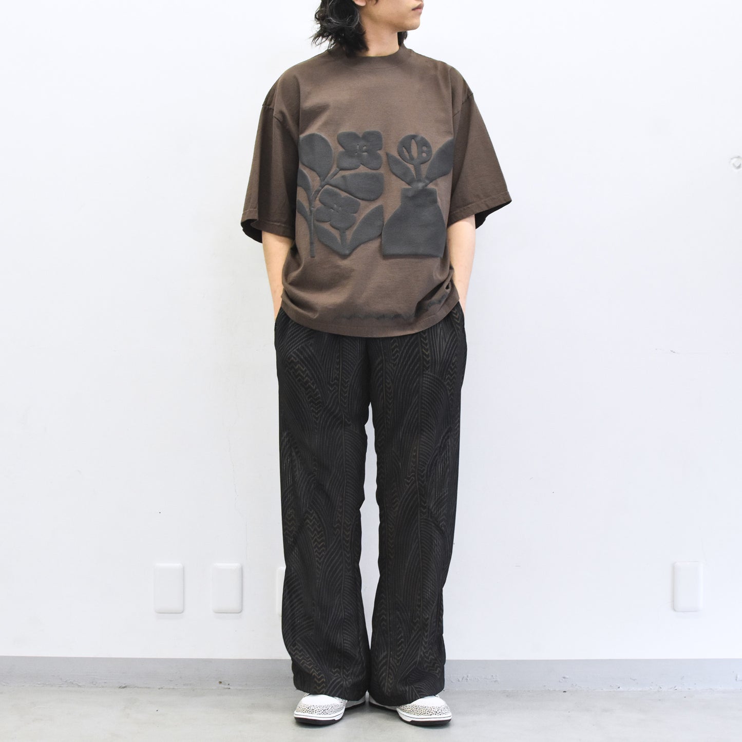 elephant TRIBAL fabrics / NO A/C PT - BLACK