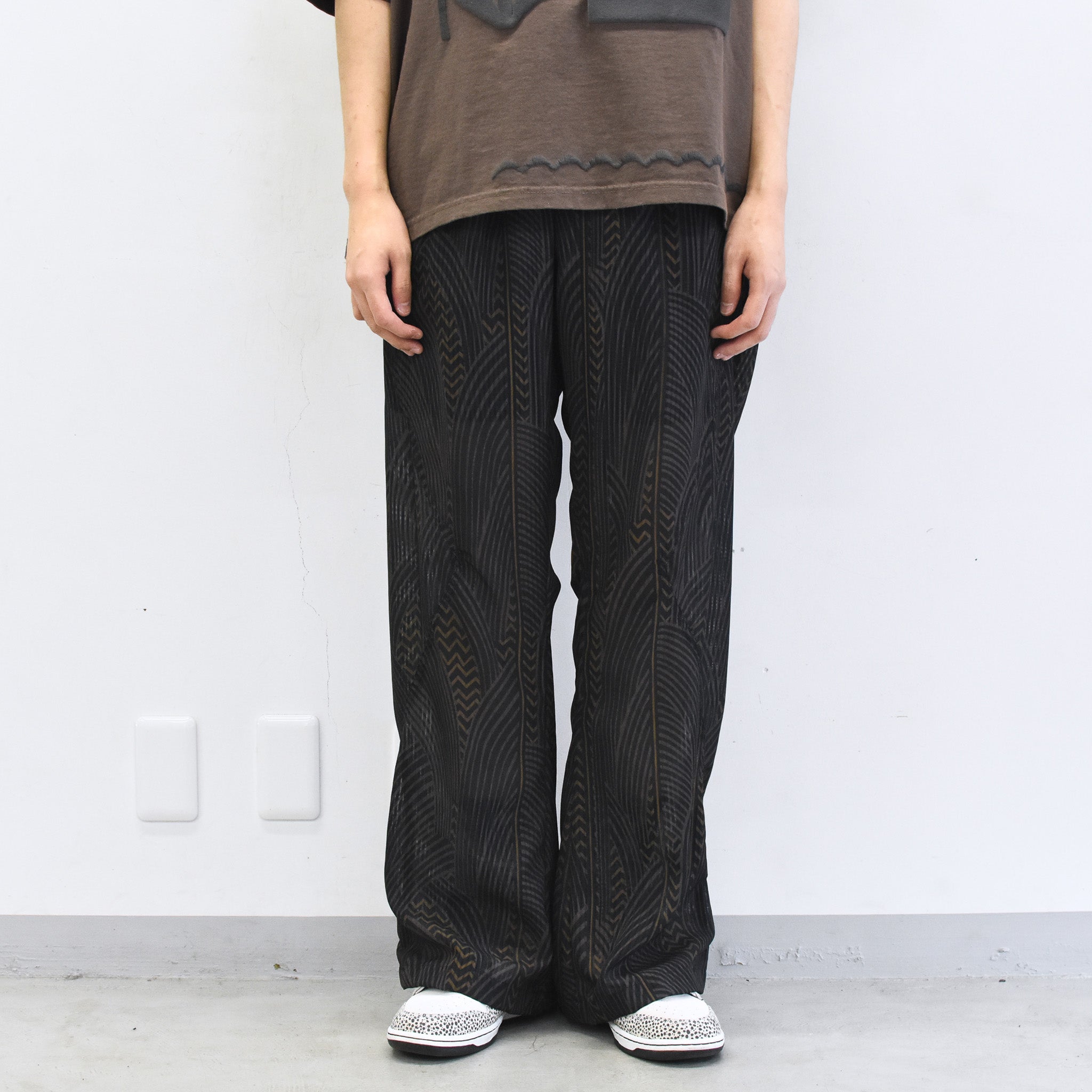 elephant TRIBAL fabrics / NO A/C PT - BLACK
