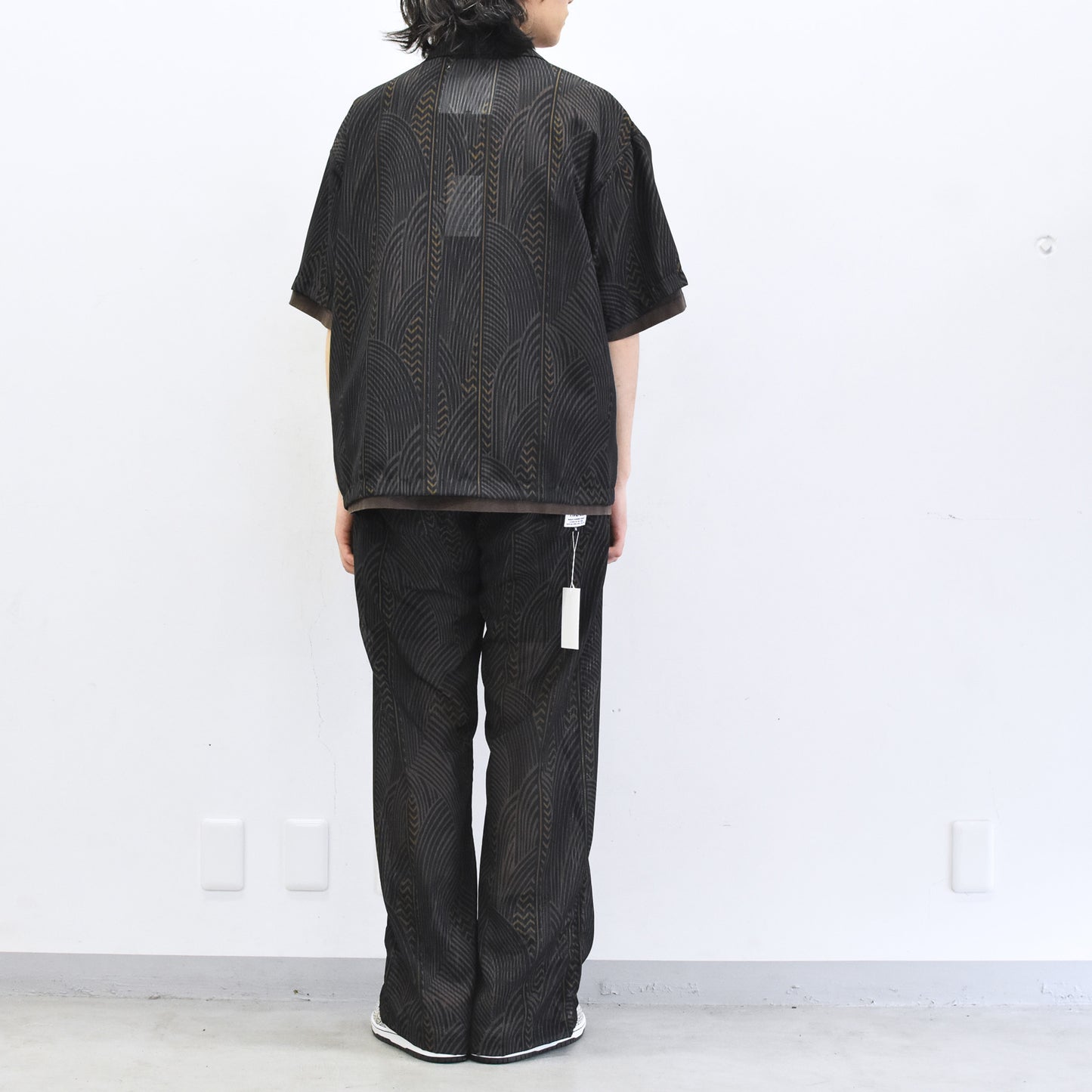 elephant TRIBAL fabrics / NO A/C PT - BLACK