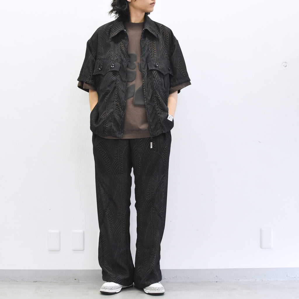 elephant TRIBAL fabrics / NO A/C PT - BLACK