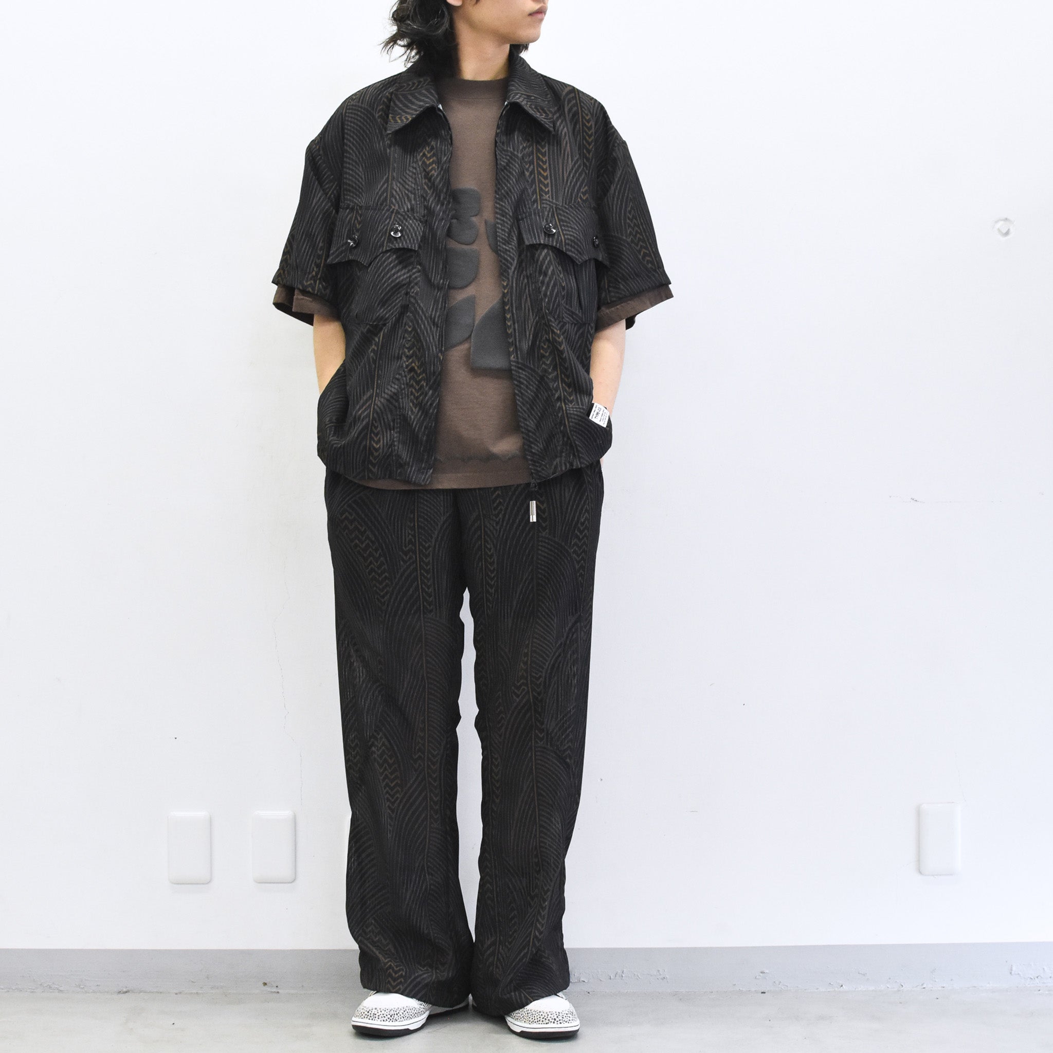 elephant TRIBAL fabrics / NO A/C PT - BLACK