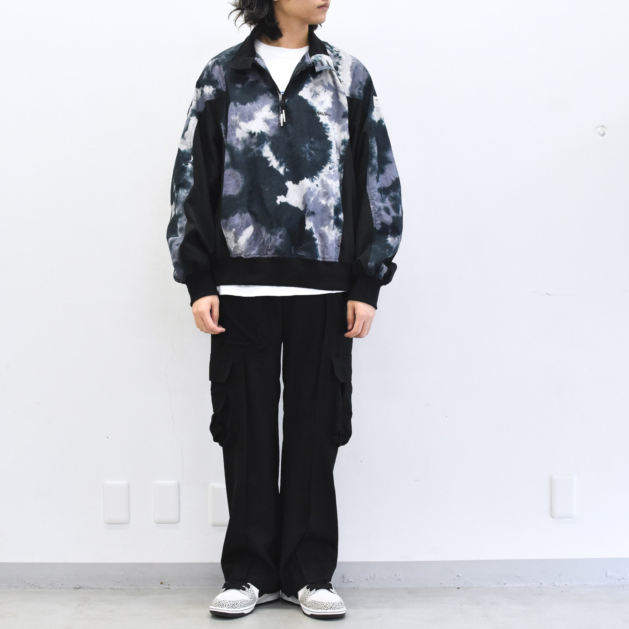 elephant TRIBAL fabrics / Tie-Dye Warming-up Blouson - PURPLE