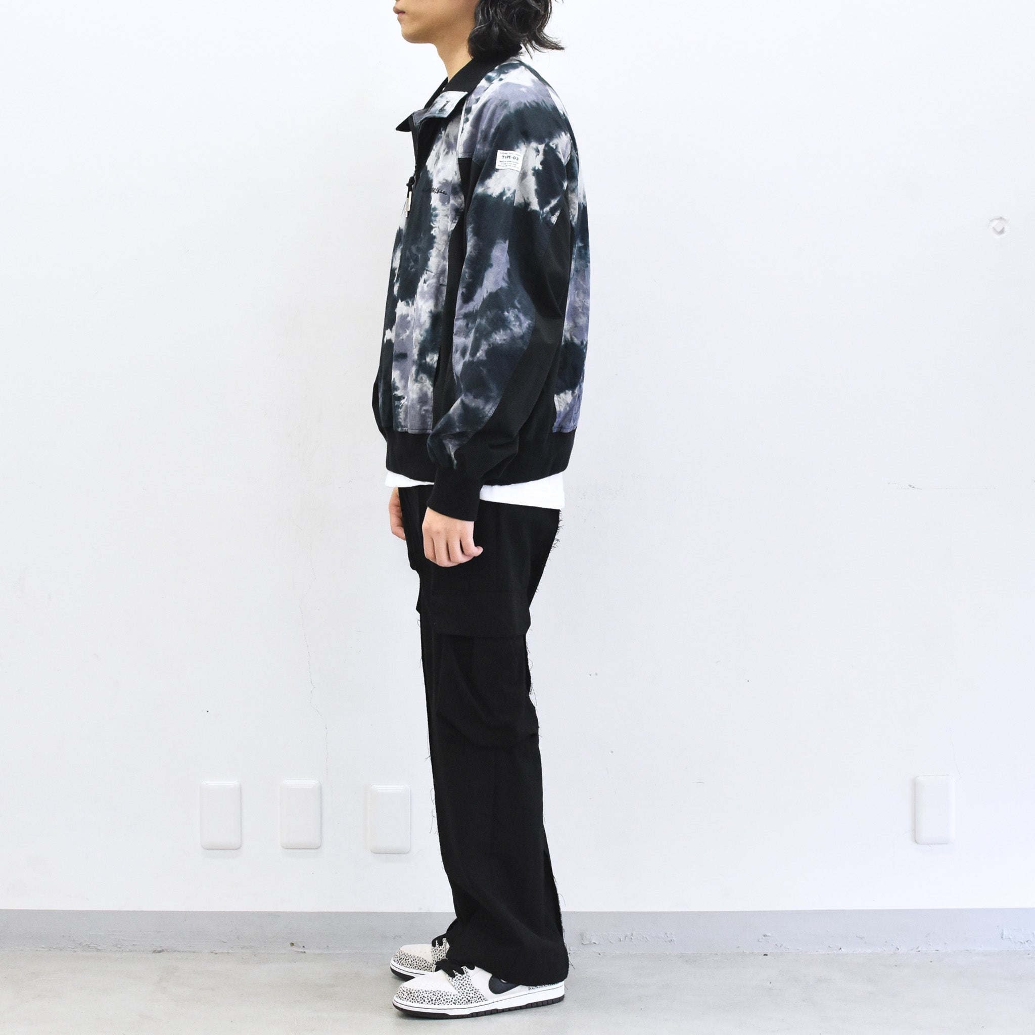 elephant TRIBAL fabrics / Tie-Dye Warming-up Blouson - PURPLE