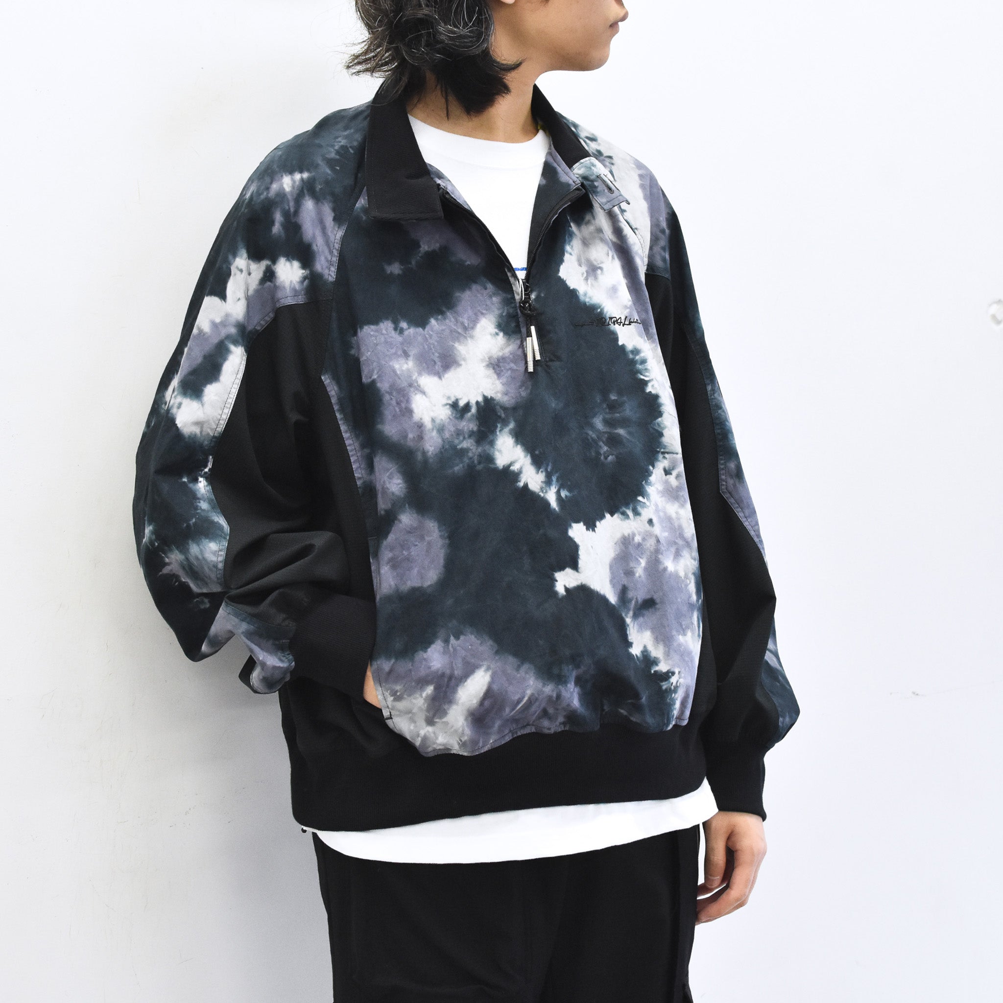 elephant TRIBAL fabrics / Tie-Dye Warming-up Blouson - PURPLE
