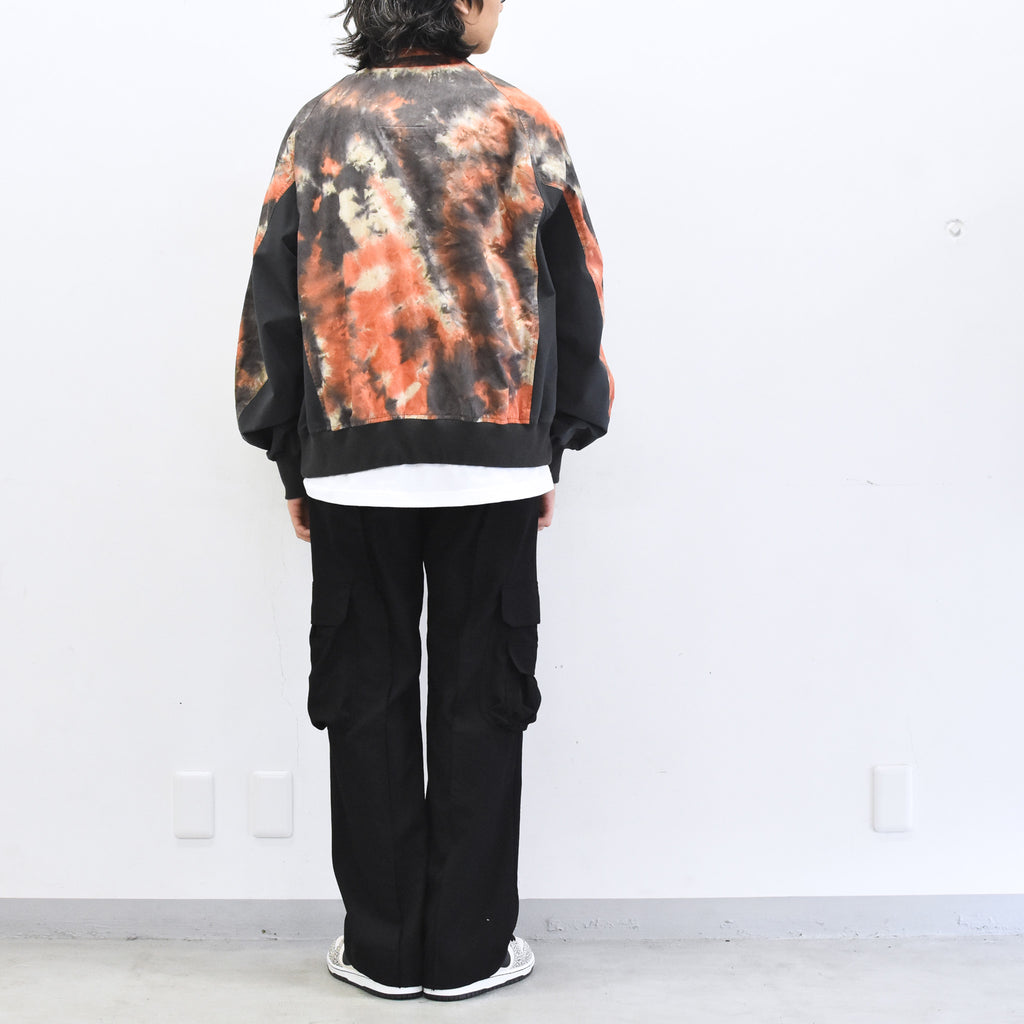 elephant TRIBAL fabrics / Tie-Dye Warming-up Blouson - ORANGE