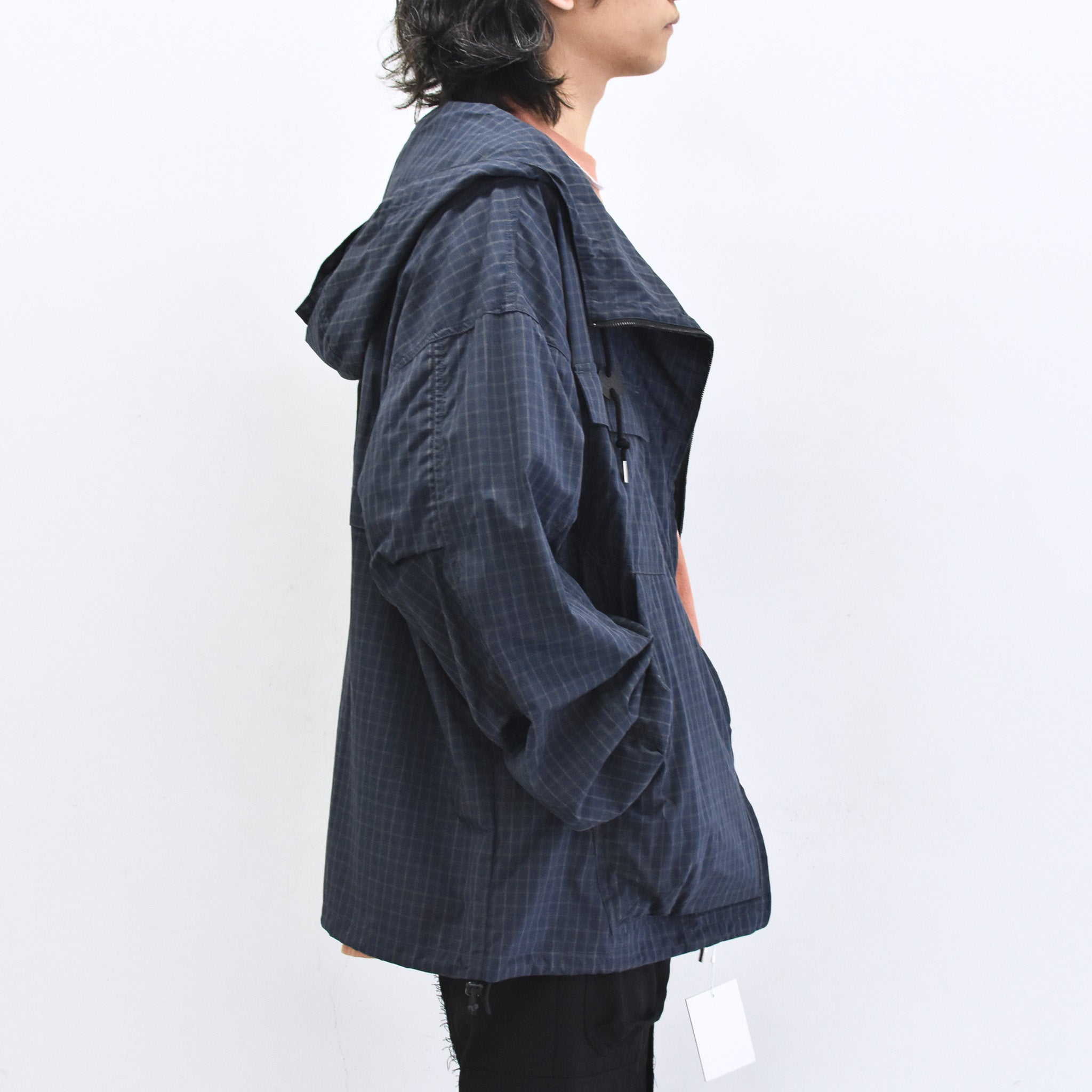 elephant TRIBAL fabrics /  Everyday Life Mountain Parka - NAVY