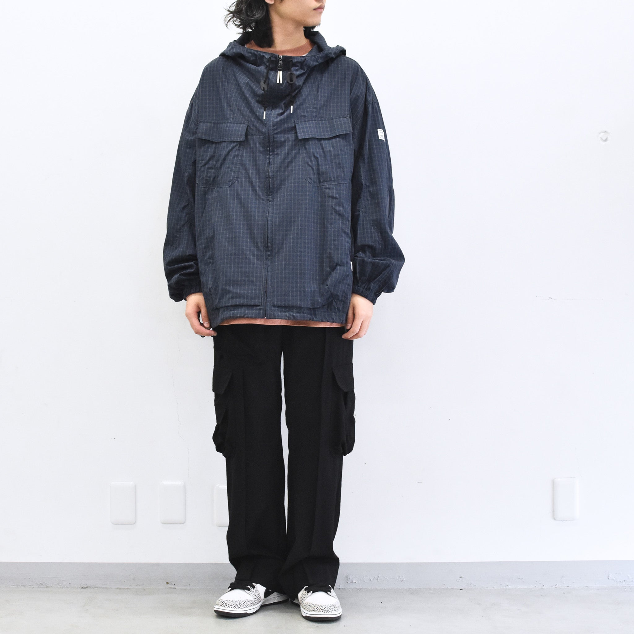 elephant TRIBAL fabrics /  Everyday Life Mountain Parka - NAVY