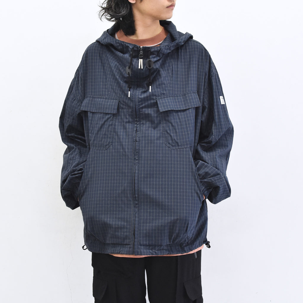 elephant TRIBAL fabrics /  Everyday Life Mountain Parka - NAVY