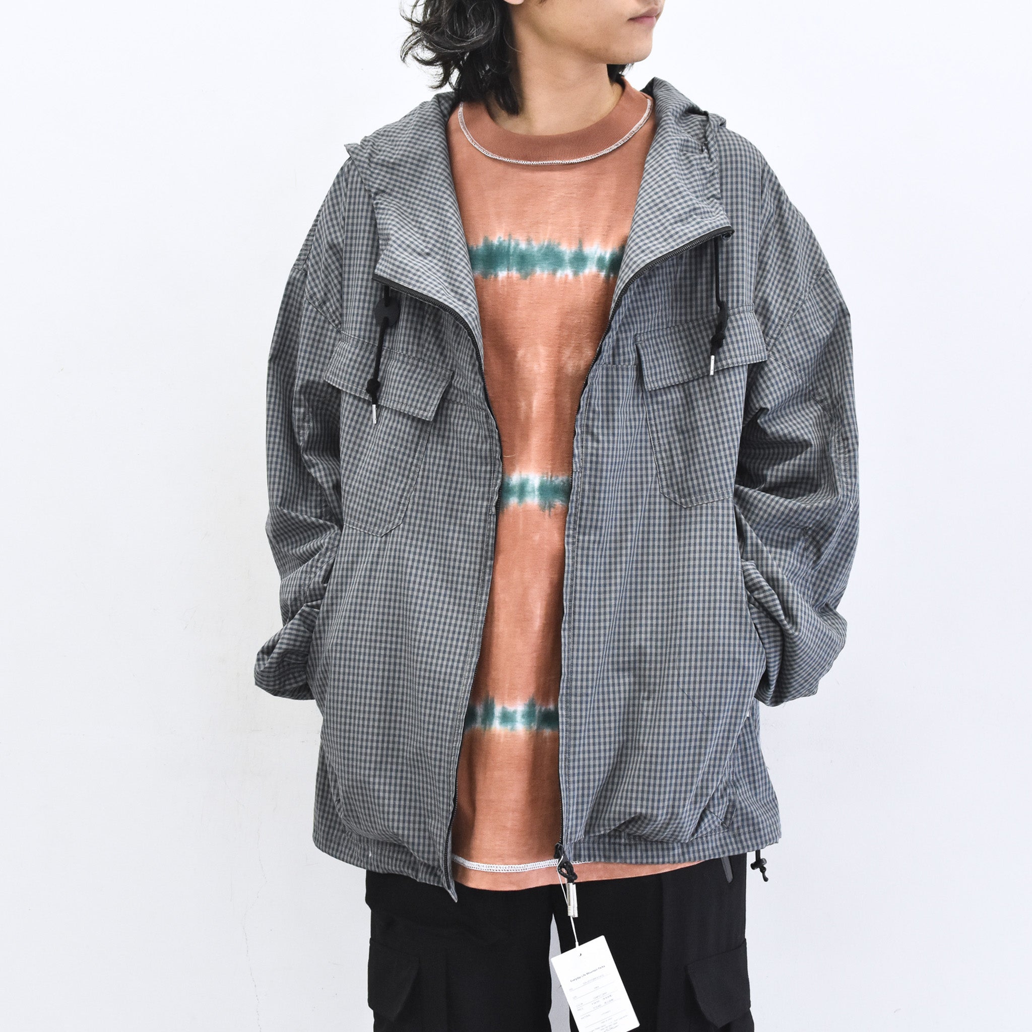 elephant TRIBAL fabrics /  Everyday Life Mountain Parka - CEMENT GRAY