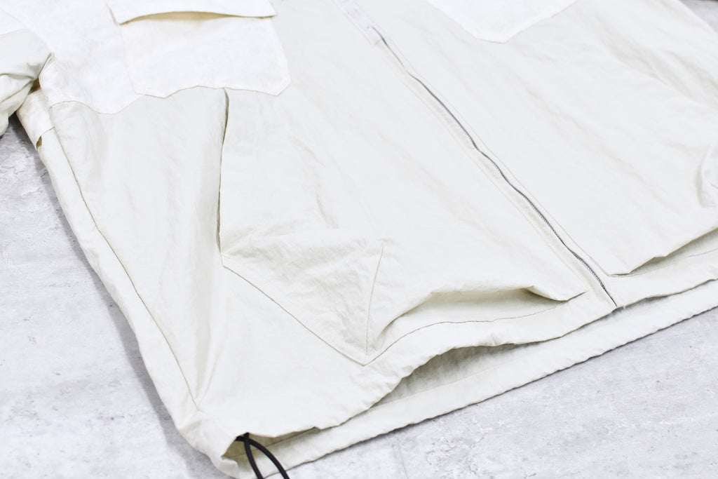 elephant TRIBAL fabrics /  Flower Jacquard Mountain Parka - WHITE