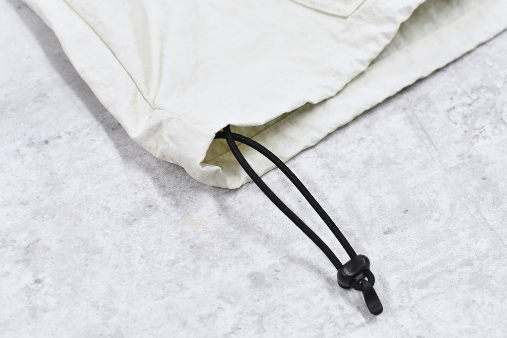 elephant TRIBAL fabrics /  Flower Jacquard Mountain Parka - WHITE