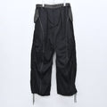 elephant TRIBAL fabrics /  3D Snow Camo Nylon Pants - BLACK