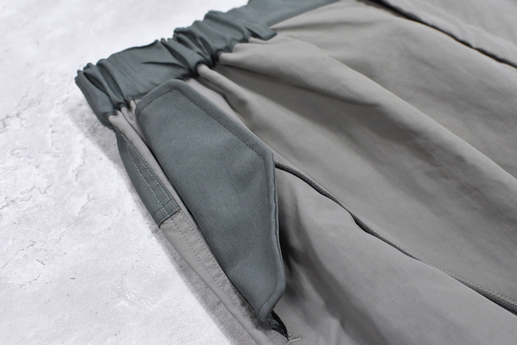 elephant TRIBAL fabrics /  3D Snow Camo Nylon Pants - ASH GRAY