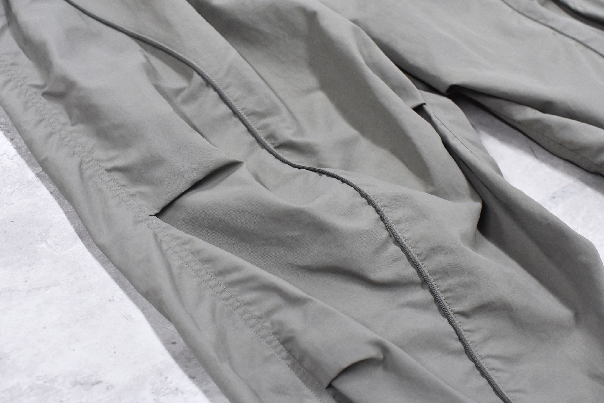elephant TRIBAL fabrics /  3D Snow Camo Nylon Pants - ASH GRAY